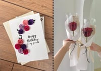 Single flowers or personalised cards