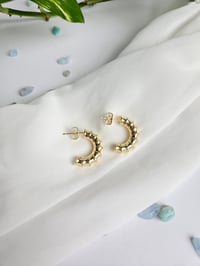 Image 5 of Lined C-Shaped Hoops