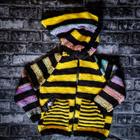 Image 2 of Knitted stripey jacket