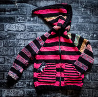 Image 1 of Knitted stripey jacket