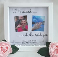 Personalised Engagement Frame, Personalised Engagement Gift, Engagement LED Frame