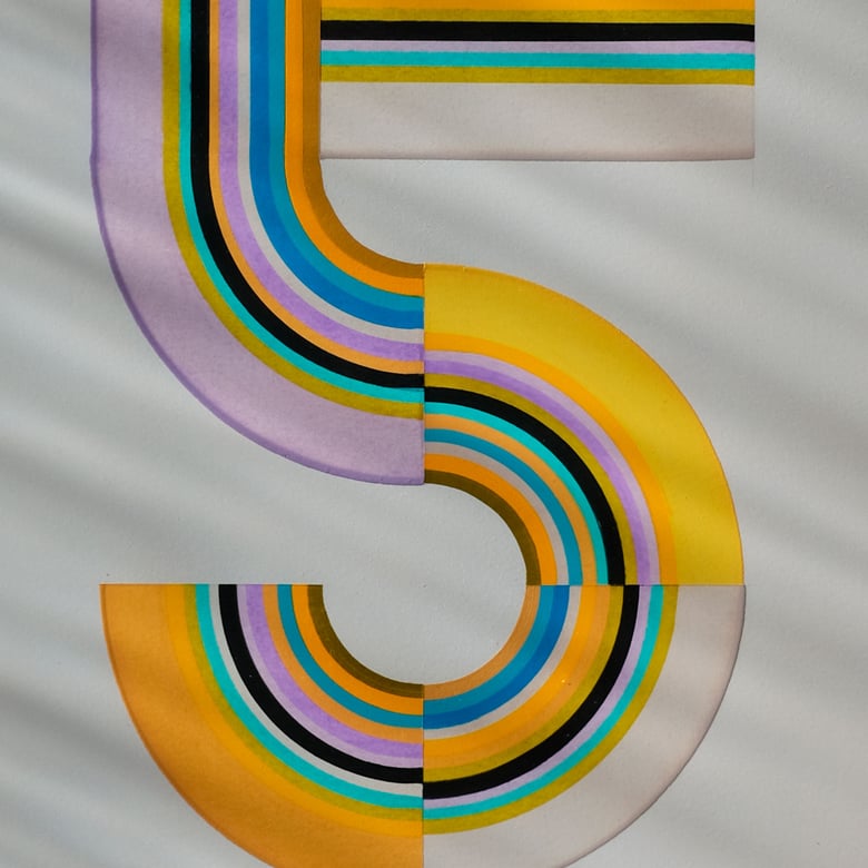 Image of Painted Numbers ///5///