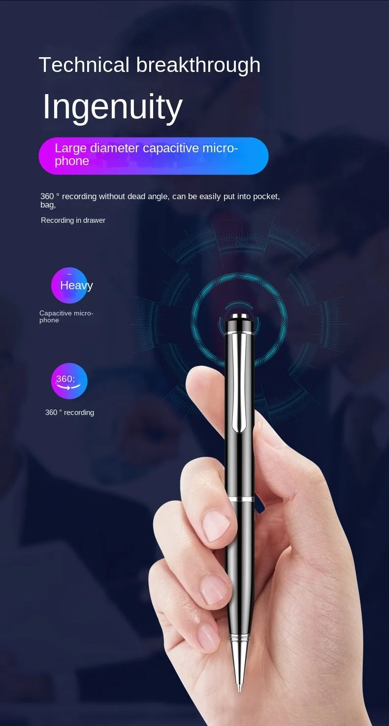 MSL Mini Pen Voice Recorder USB 8GB - Portable Audio Recorder