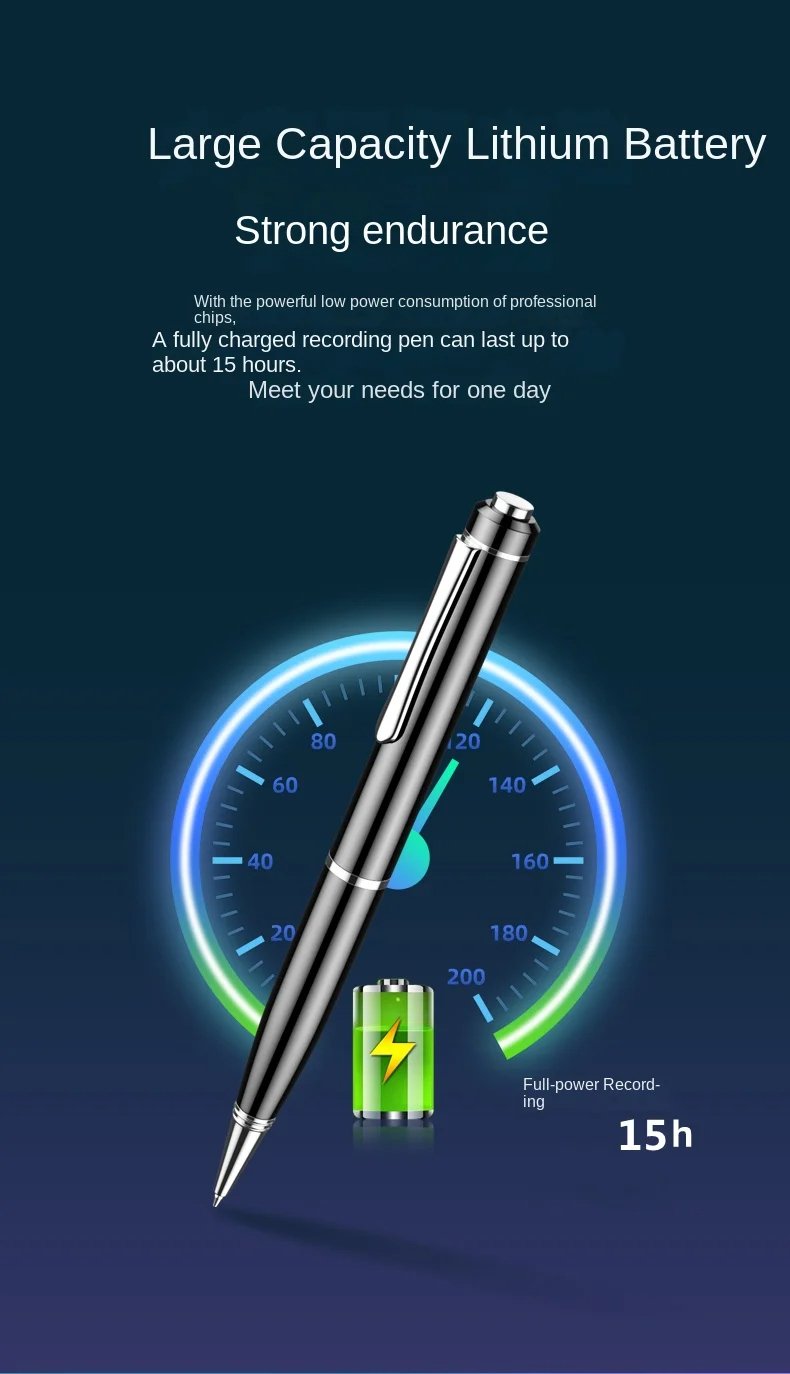 MSL Mini Pen Voice Recorder USB 8GB - Portable Audio Recorder