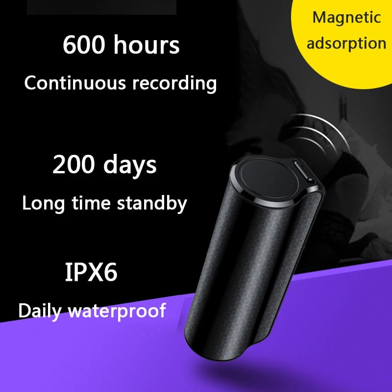 High-Quality Voice Recorder with Magnetic Absorption, Noise Reduction, and MP3 Playback