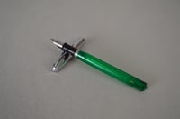 Image 8 of Sheaffers Green Transparent Fountain Pen, Stainless 304 Nib with Chrome Cap, # 0297