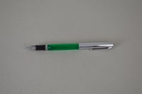 Image 17 of Sheaffers Green Transparent Fountain Pen, Stainless 304 Nib with Chrome Cap, # 0297