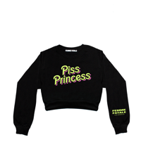 Image 1 of PISS PRINCESS CROPPED CREWNECK