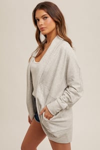 Image 4 of Cocoon Cardigan - HEM & THREAD AUGUST 