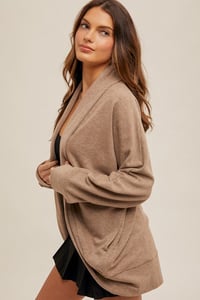 Image 2 of Cocoon Cardigan - HEM & THREAD AUGUST 