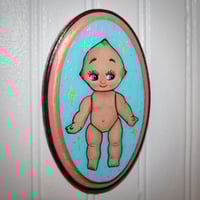 Image 1 of Kewpie Painted Wood Plaque