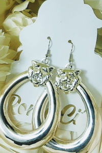 Image 2 of Lion Earrings