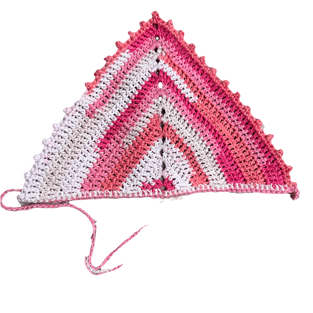 Image of Picot Bandana- Energetic Pink