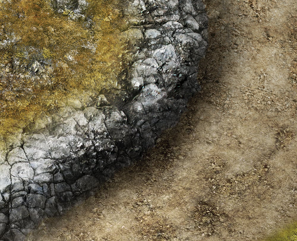 Image of Mountainside With Road -- #2370 -- 6'x4' plus