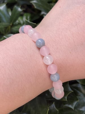 8mm Trans Flag Stretch Bracelet