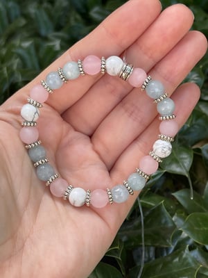 8mm Trans Flag Stretch Bracelet version 2