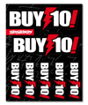 Buy-10! - Matt Buyten Sticker Sheet