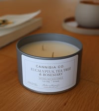 Image 3 of Eucalyptus, Tea Tree & Rosemary Natural Soy Candle 210g