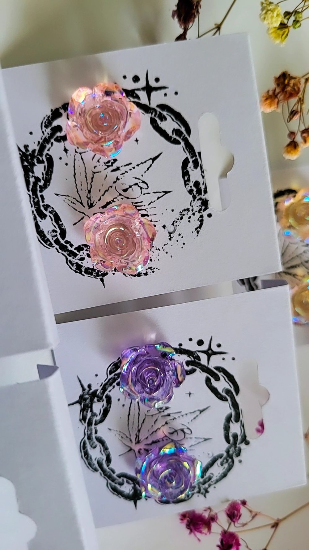 Image of HBC♡ Rose Bud Stud Earrings