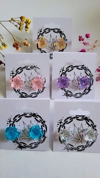 Image 4 of HBC♡ Rose Bud Stud Earrings 