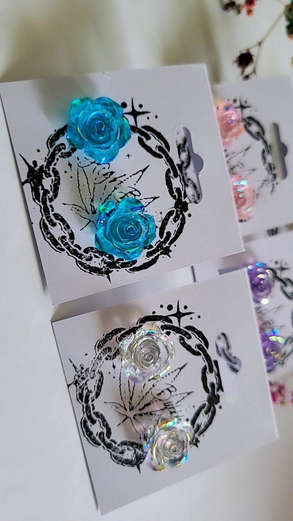 Image of HBC♡ Rose Bud Stud Earrings