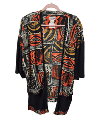 Image 1 of Di Trevi Ethnic Print Duster 