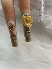 Image 4 of WHITE GOLD BLING ROSE SET 