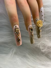 Image 5 of WHITE GOLD BLING ROSE SET 