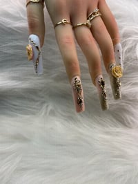 Image 6 of WHITE GOLD BLING ROSE SET 