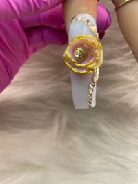Image 8 of WHITE GOLD BLING ROSE SET 