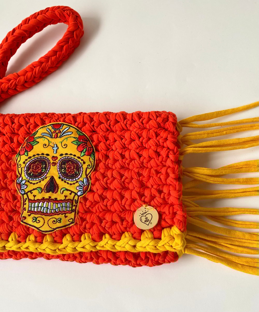 Image of Pochette Calavera Orange