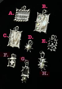Image 2 of pearly and mirror pendants