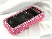 Image 2 of Rose Pink Crystal Embellished Nokia 2660 Flip Phone