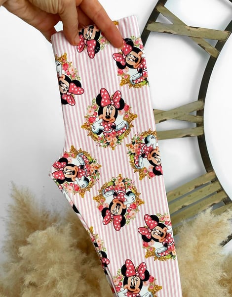 Image of Ready to Post Minnie Leggings 12-18 months 