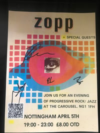 Signed Zopp 2024, Live at the Carousel A3 Poster