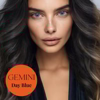 Image 1 of Gemini Blue Contact Lens