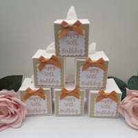 Image 2 of Happy tears tissues, any occasion happy tears tissues, wedding guest tissues, mini tissue box