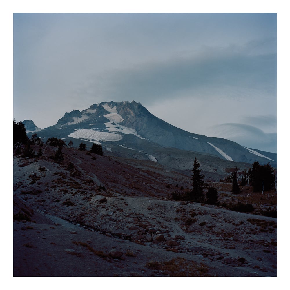 Image of Between Two Mysteries - Dusk at Mount Hood, Oregon