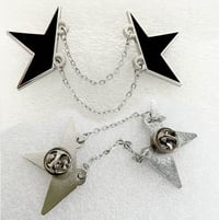 Image 3 of Split  Star Double Pin + Card