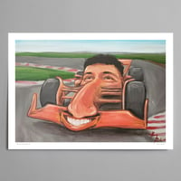 Daniel Ricciardo Car Painting signed print