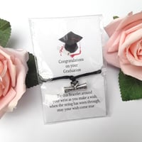 Graduation Gift, Personalised Graduation Gift, Graduation Wish Bracelet