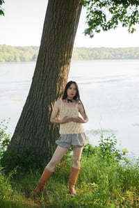 Image 4 of Pembroke Tank (Merino thick & thin spun wool in Natural +more colours)