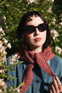 Image 7 of Pelham Hand Knit Kerchief (Merino & Silk)