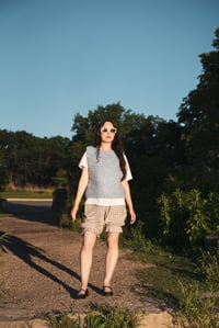 Image 9 of Hearst Vest in Mohair (shown sky blue + more colours)