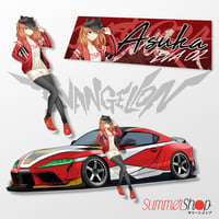 Image 3 of Evangelion - Rei Ayanami Hypebeast x Nissan Z & Asuka Langley Hypebeast x Supra Slaps Diecut