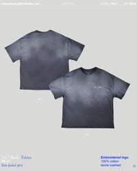 Image 6 of 24/7 basic tee - stone washed grey