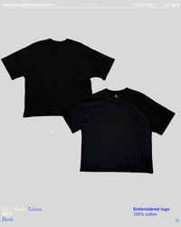 Image 4 of 24/7 basic tee - BLACK