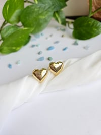 Image 1 of Heart Dome Studs