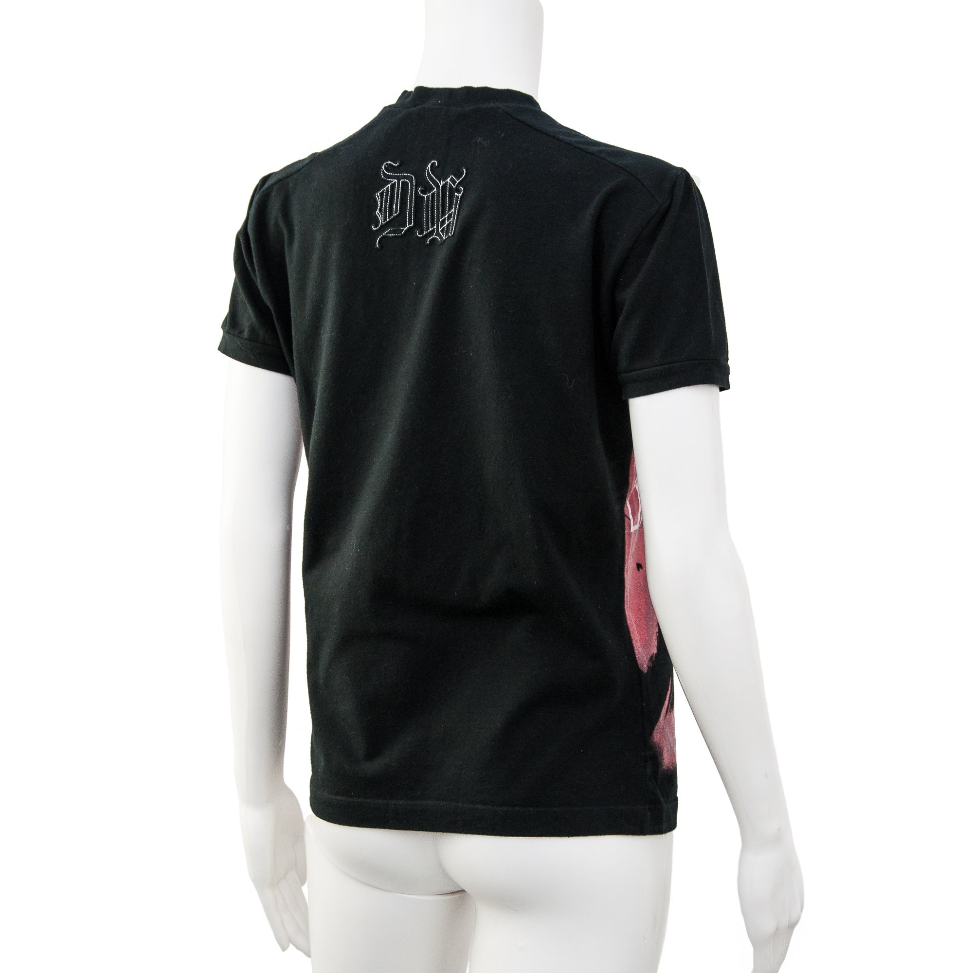 Image of Versace 2004 Donatella 'Normally Insane' Black T shirt