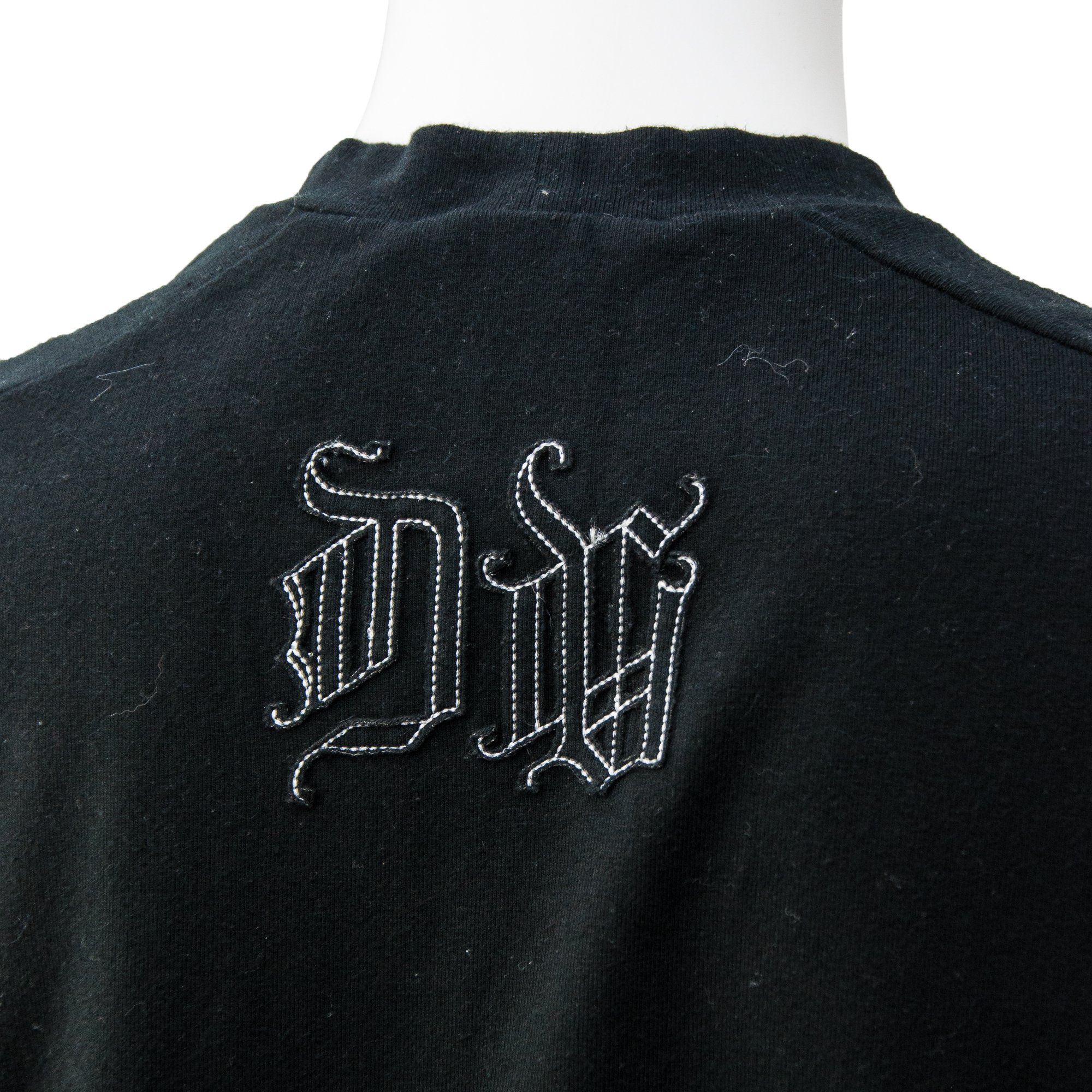 Image of Versace 2004 Donatella 'Normally Insane' Black T shirt